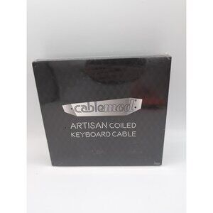 CableMod Artisan Pro Coiled Keyboard Cable Carbon Grey 150 Cm Slimline